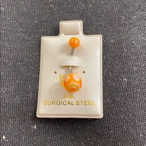 Orange Belly ring